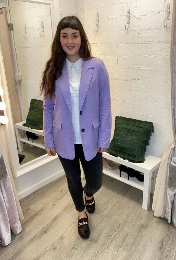 Delilah Lilac Blazer New Arrivals Clothing Coats & Jackets