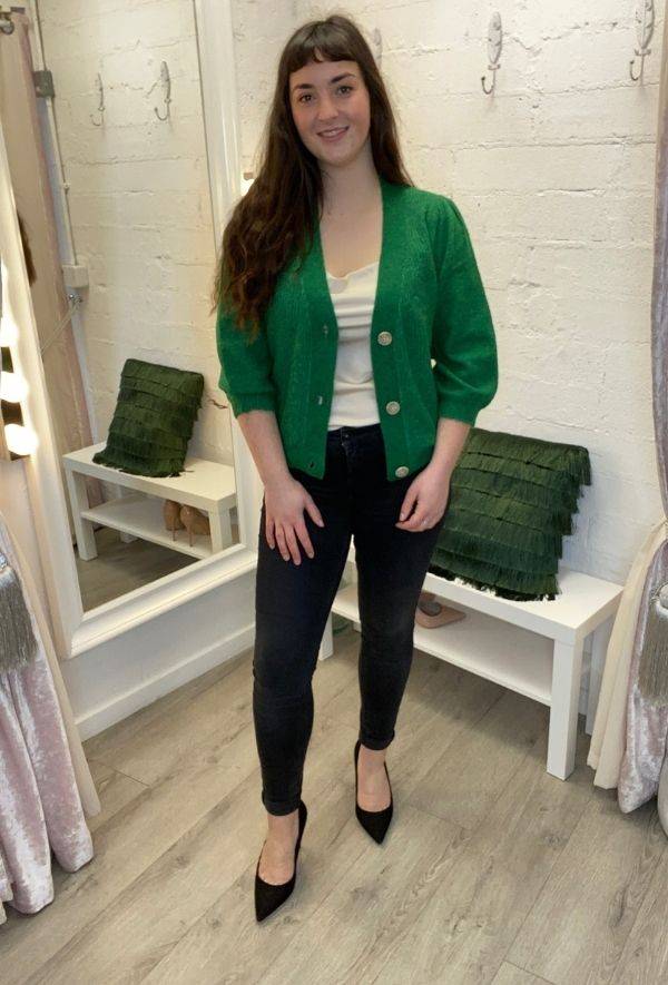 Joy Green Cardigan New Arrivals Clothing Knitwear