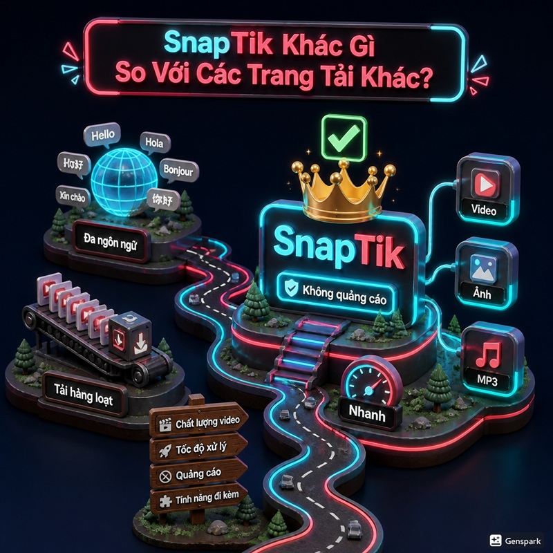 SnapTik so với các công cụ khác